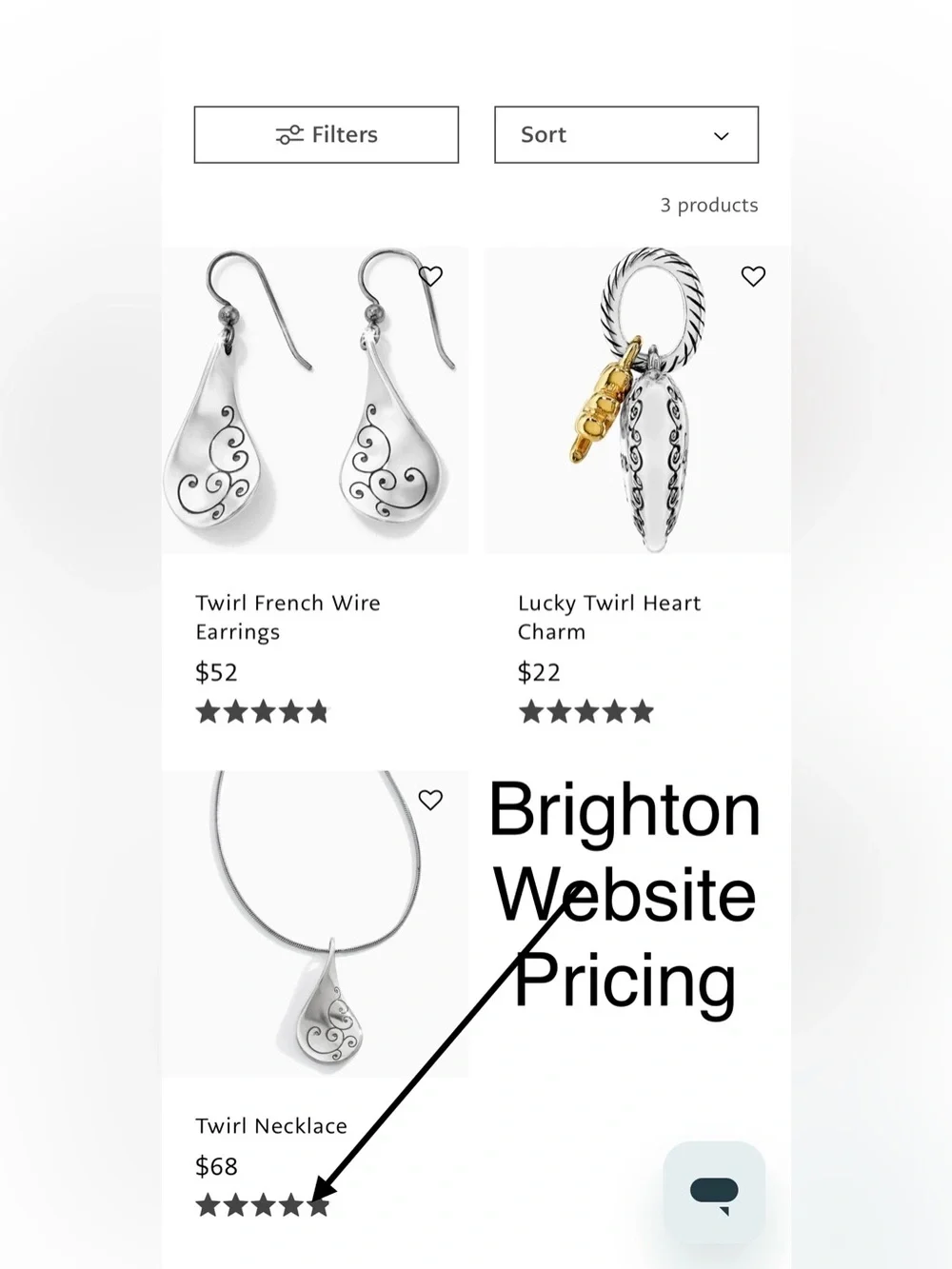 Brighton “Twirl” Twist Shiny Necklace NWOT J46930 MSRP ($68!)